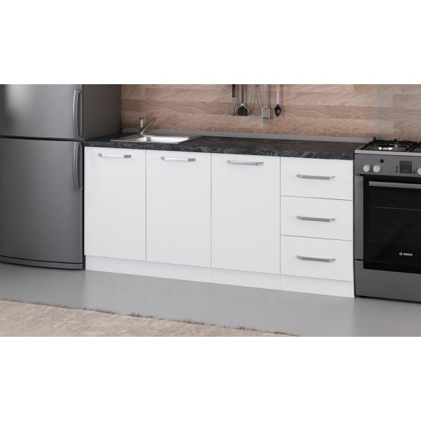 Minar 180 Cm Mutfak Dolabı Beyaz 180-B2-Alt Modül