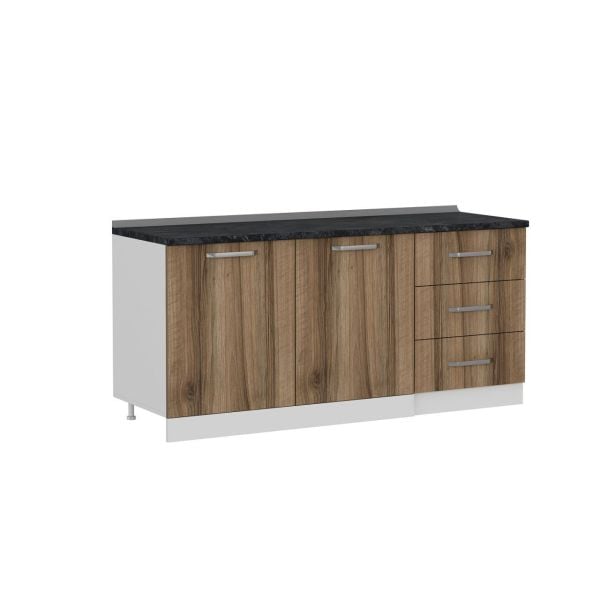 Minar 180 Cm Mutfak Dolabı Beyaz Dore 180-D1-Alt Modül