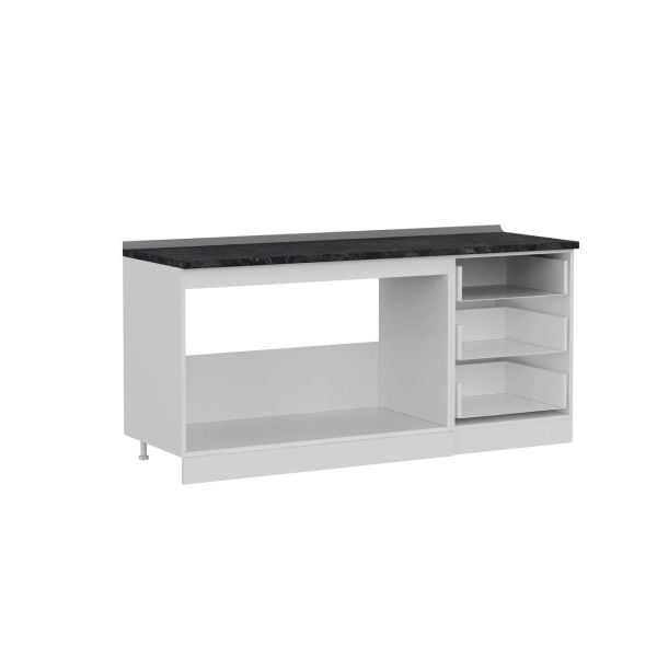 Minar 180 Cm Mutfak Dolabı Beyaz Dore 180-D1-Alt Modül