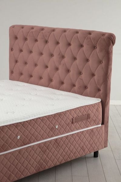 Sonata Baza+Başlık+Yatak Gül Kurusu 150x200