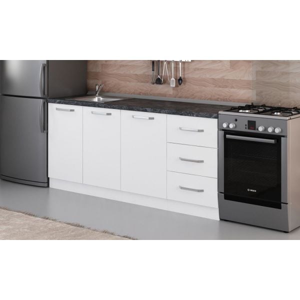 Minar 190 Cm Mutfak Dolabı Beyaz 190-B1-Alt Modül