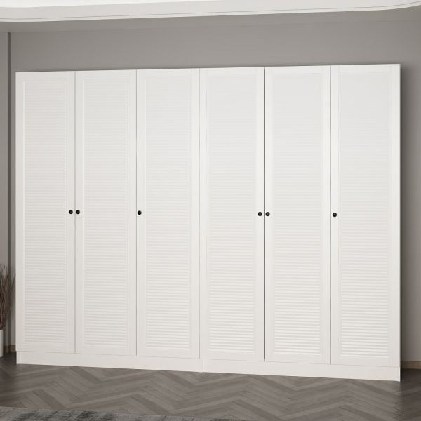 Minar Kale 210 Cm 6 Kapaklı 2B Raf Portmanto Byz Mbr Panjur Byz