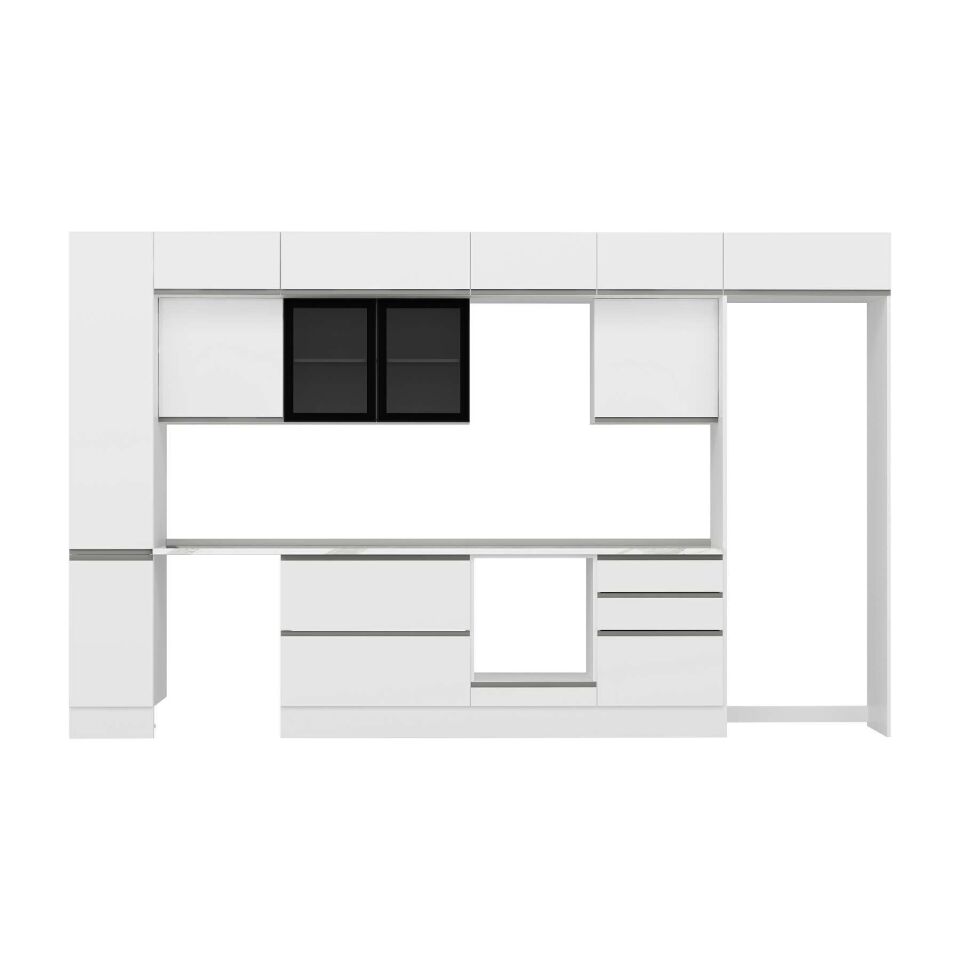 Alvinka 390X240 Cm High Gloss Mutfak Dolabı Mbb-E90B40S60-3