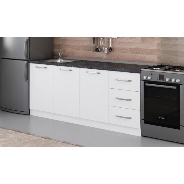 Minar 200 Cm Mutfak Dolabı Beyaz 200-B2-Alt Modül