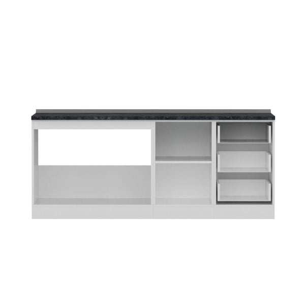 Minar 200 Cm Mutfak Dolabı Beyaz 200-B2-Alt Modül