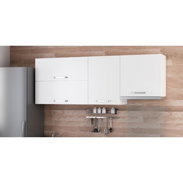 Minar 200 Cm Mutfak Dolabı Beyaz 200-B7-Üst Modül