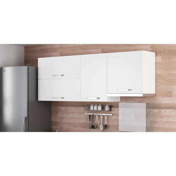 Minar 200 Cm Mutfak Dolabı Beyaz 200-B7-Üst Modül