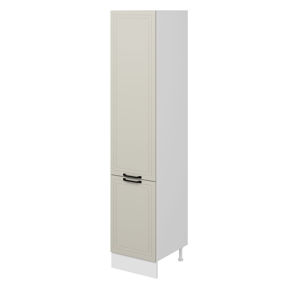 Alvinka Mutfak Modül Mbr_A 50-H240Cm Boy Dolabı Beyaz Kumtaşı Mdf