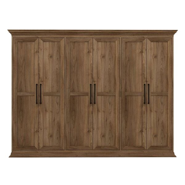 Retro 6 Kapaklı Dolap - Rahle Ceviz