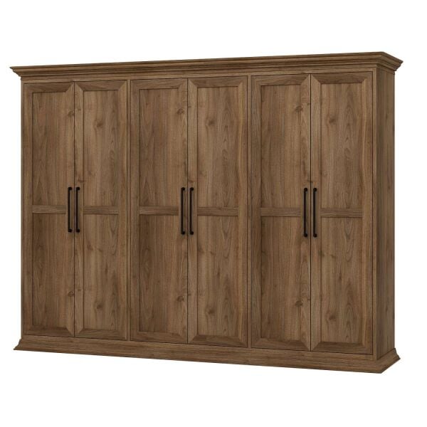 Retro 6 Kapaklı Dolap - Rahle Ceviz