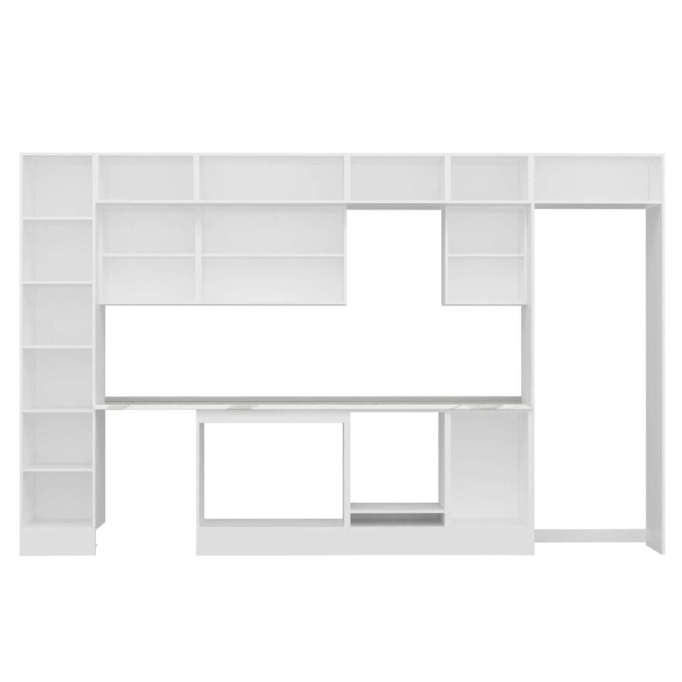 Alvinka 385X240 Cm High Gloss Mutfak Dolabı Mbb-E90B45S50-2
