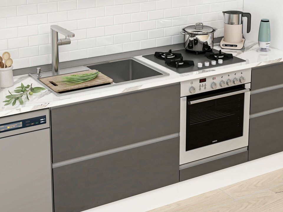Alvinka 380X240 Cm High Gloss Mutfak Dolabı Mbb-E90B50S40-2