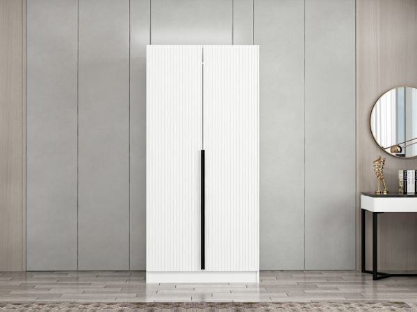 Kale Plus 2 Mebran Kapaklı Dolap Beyaz Mebran