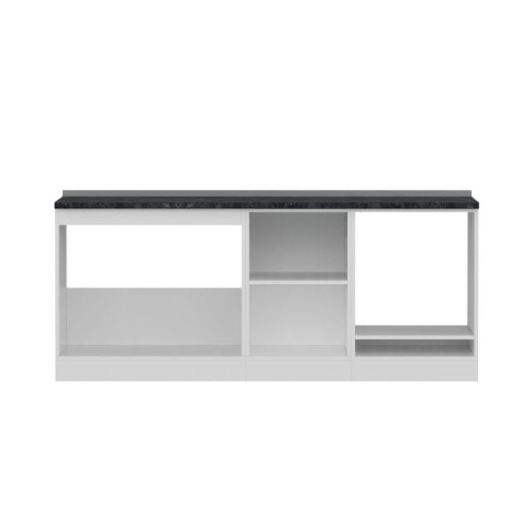 Minar 200 Cm Mutfak Dolabı Beyaz Dore 200-D6-Alt Modül