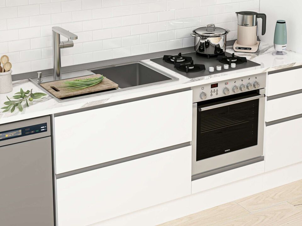 Alvinka 380X240 Cm High Gloss Mutfak Dolabı Mbb-E90B50S40-3