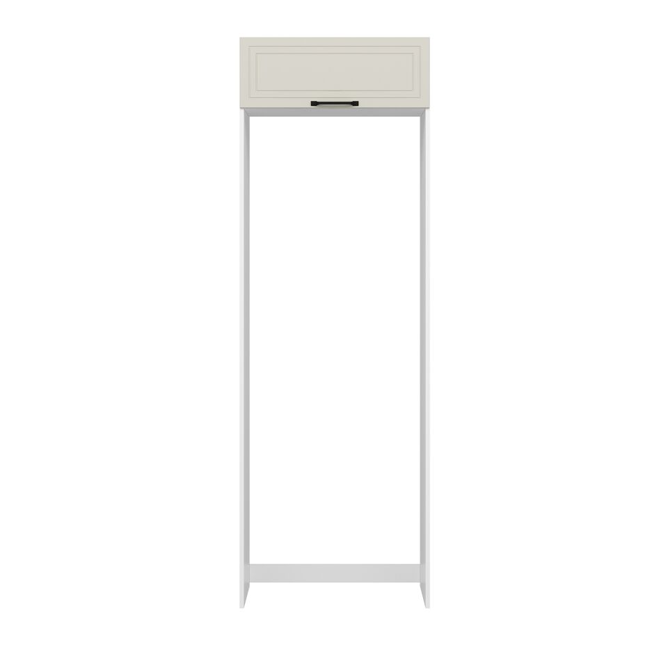 Alvinka Mutfak Modül Mbr_A 80-H240Cm Buz Dolabı Beyaz Kumtaşı Mdf