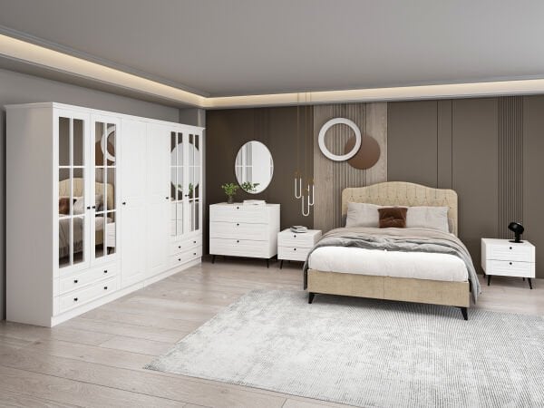 İlkbahar Yatak Odası Takımı - Beyaz