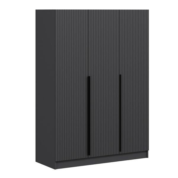 Kale Plus 3 Mebran Kapaklı 2Ç Dolap Antrasit Mebran