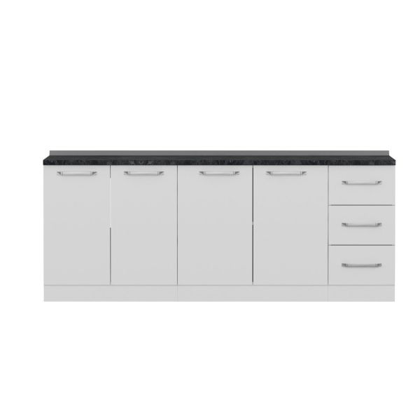 Minar 210 Cm Mutfak Dolabı Beyaz 210-B2-Alt Modül