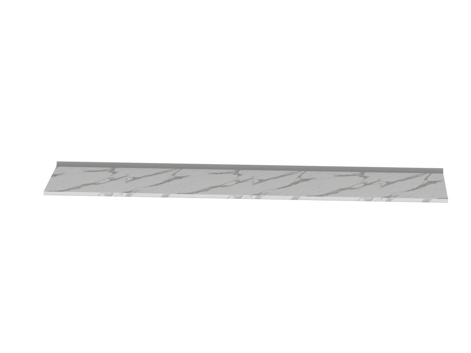 Alvinka Laminat Tezgah - Beyaz Mermer Desenli 275 cm