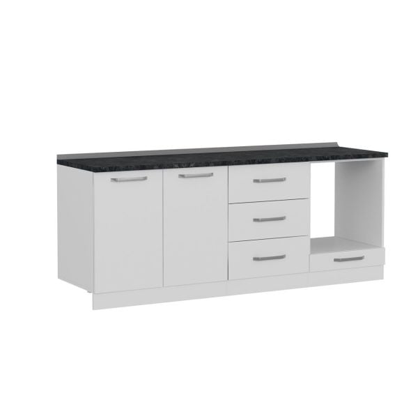 Minar 210 Cm Mutfak Dolabı Beyaz 210-B3-Alt Modül