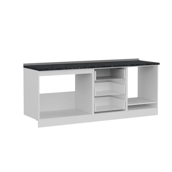 Minar 210 Cm Mutfak Dolabı Beyaz 210-B3-Alt Modül