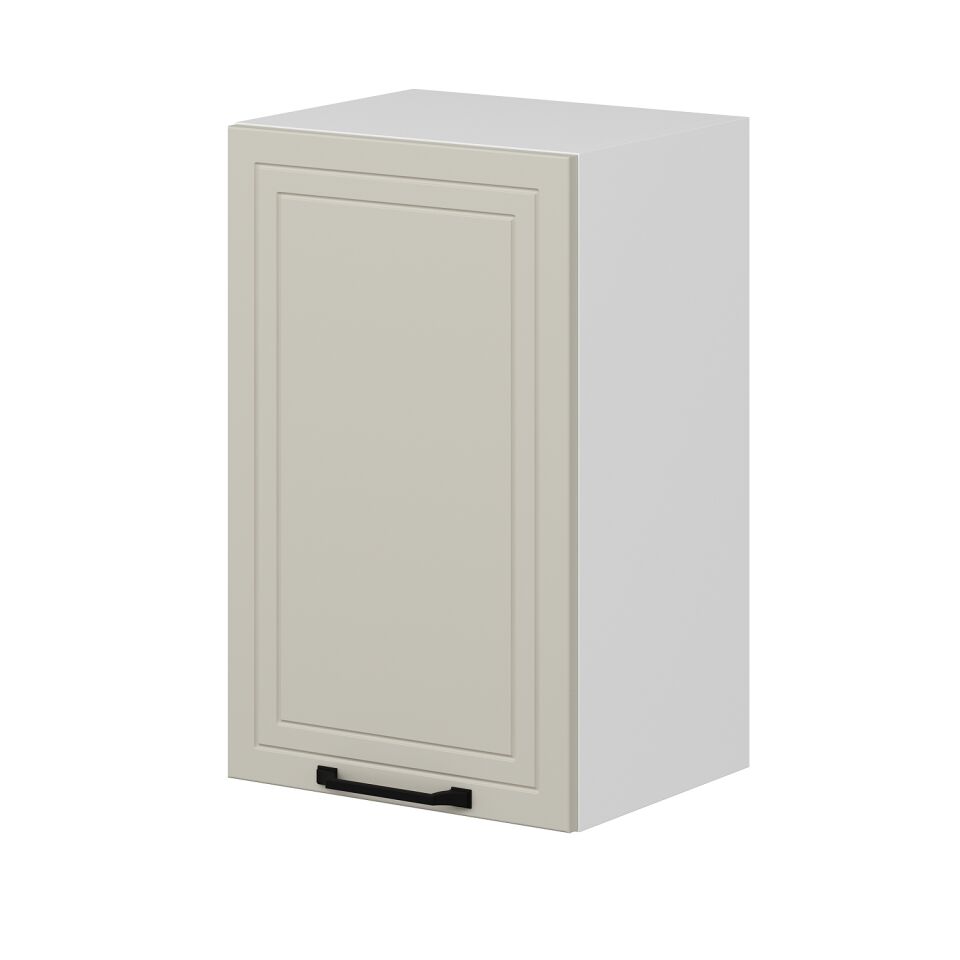 Alvinka Mutfak Modül Mbr_A Üst 1Dk2R 45-H72Cm Dolap Beyaz Kumtaşı Mdf