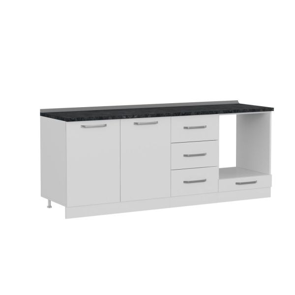 Minar 210 Cm Mutfak Dolabı Beyaz 210-B6-Alt Modül