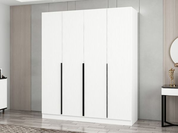 Kale Plus 4 Mebran Kapaklı 2Ç Dolap Beyaz Mebran
