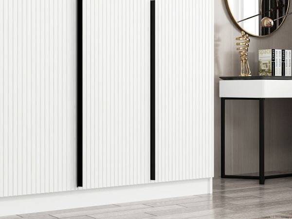 Kale Plus 4 Mebran Kapaklı 2Ç Dolap Beyaz Mebran