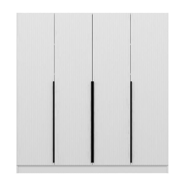 Kale Plus 4 Mebran Kapaklı 2Ç Dolap Beyaz Mebran