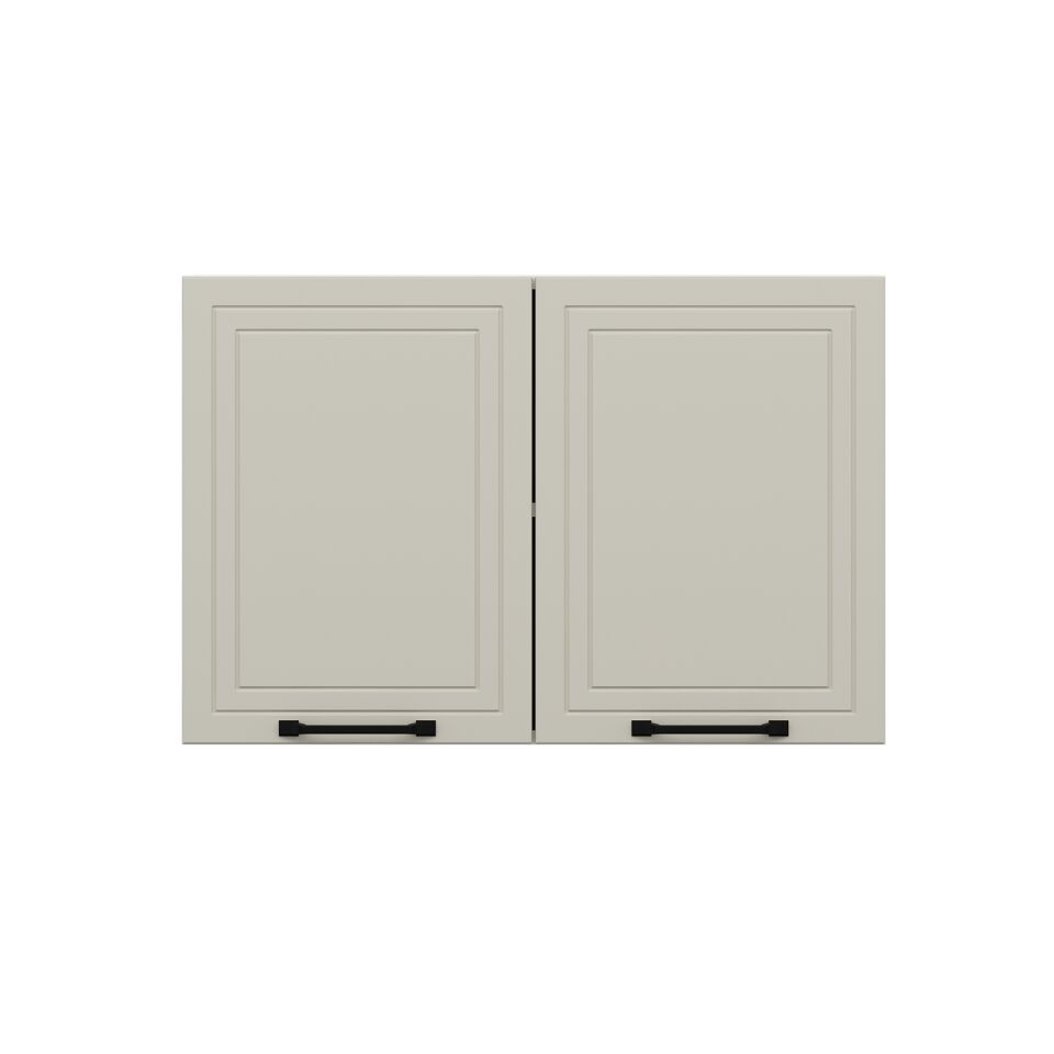Alvinka Mutfak Modül Mbr_A Üst 2Dk1R 90-H60Cm Dolap Beyaz Kumtaşı Mdf