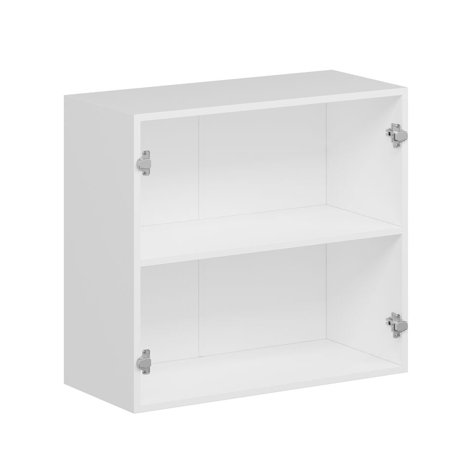 Alvinka Mutfak Modül Mbr_A Üst 2Dk1R 80-H72Cm Dolap Beyaz Kumtaşı Mdf