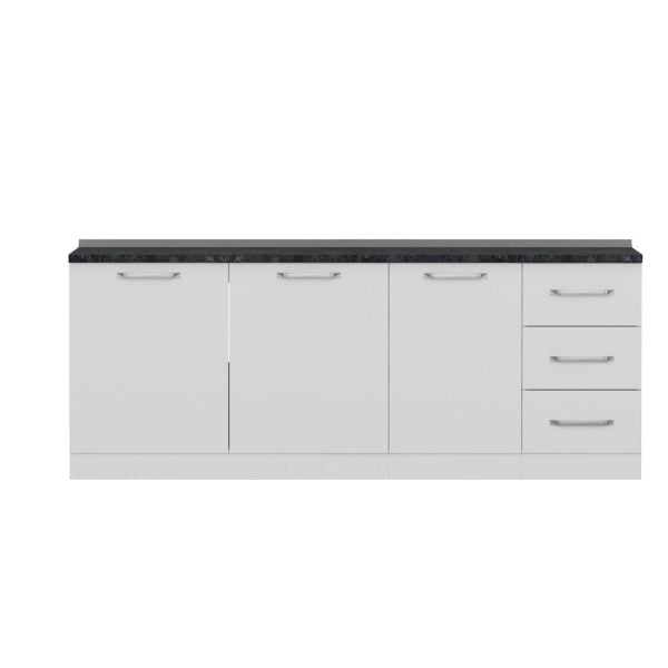 Minar 215 Cm Mutfak Dolabı Beyaz 215-B2-Alt Modül