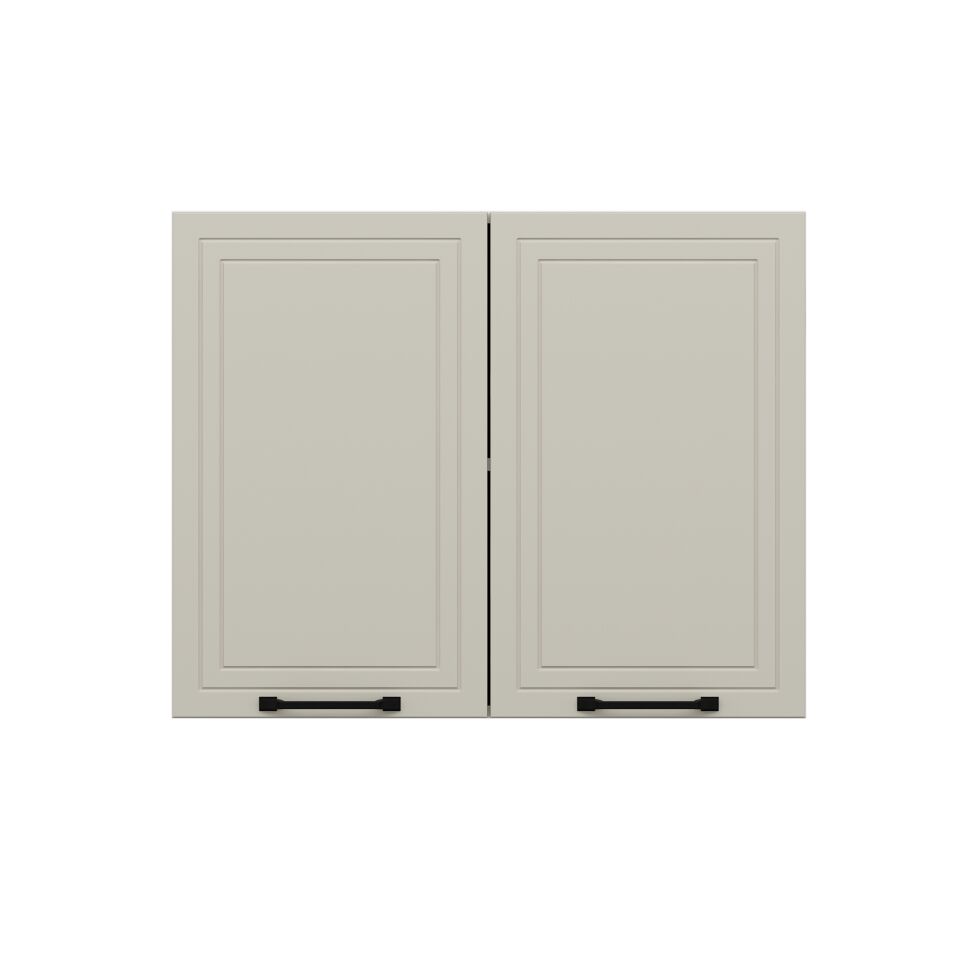 Alvinka Mutfak Modül Mbr_A Üst 2Dk1R 90-H72Cm Dolap Beyaz Kumtaşı Mdf