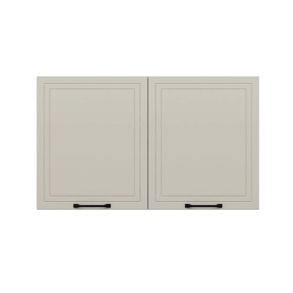 Alvinka Mutfak Modül Mbr_A Üst 2Dk1R 120-H72Cm Dolap Beyaz Kumtaşı Mdf