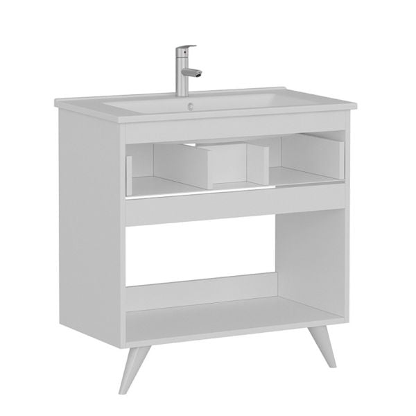 Minar Banyo Dolabı Alt 100Cm Ay2K1Ç+Etj Beyaz