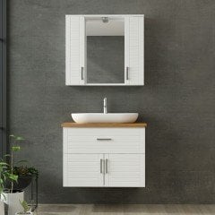 Vera Banyo Dolabı 85Cm As2K1Ç+2K1A+Tzg Beyaz