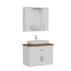 Vera Banyo Dolabı 85Cm As2K1Ç+2K1A+Tzg Beyaz