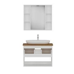 Vera Banyo Dolabı 85Cm As2K1Ç+2K1A+Tzg Beyaz