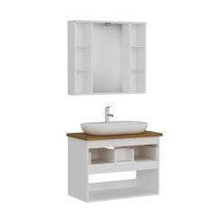 Vera Banyo Dolabı 85Cm As2K1Ç+2K1A+Tzg Beyaz