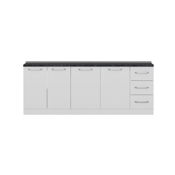 Minar 220 Cm Mutfak Dolabı Beyaz 220-B2-Alt Modül