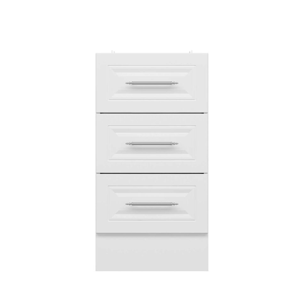 Alvinka Mutfak Modül Mbr_C Alt 3Ç 45Cm Dolap Beyaz Beyaz Mdf