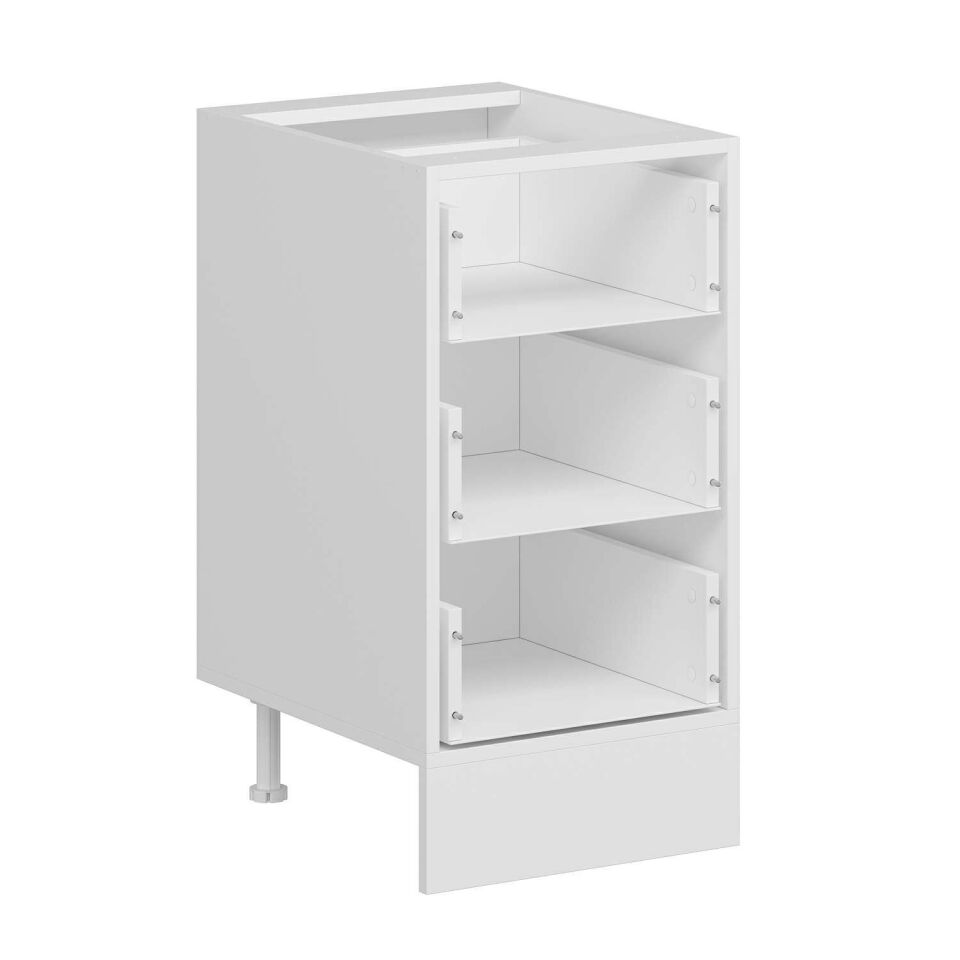 Alvinka Mutfak Modül Mbr_C Alt 3Ç 45Cm Dolap Beyaz Beyaz Mdf
