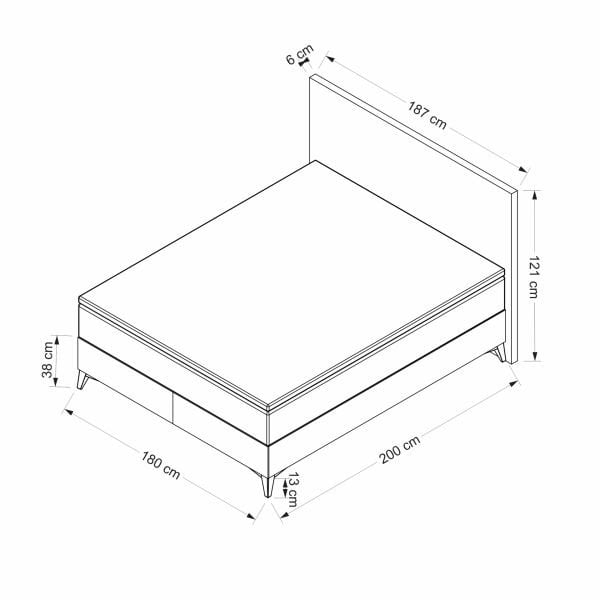 Abella Baza Başlık Seti 180x200