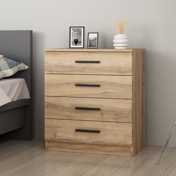 Minar Kale Şifonyer 4 Çekmece - Dore