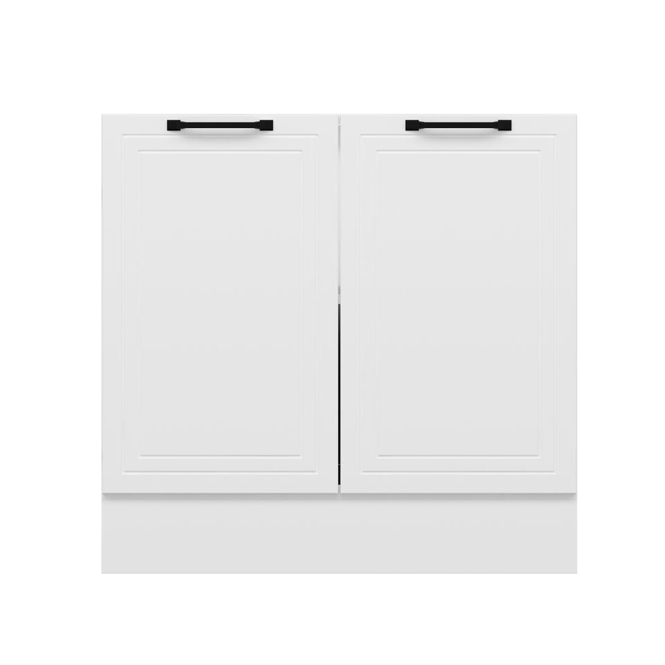 Alvinka Mutfak Modül Mbr_A Alt 2K1R 90Cm Dolap Beyaz Beyaz