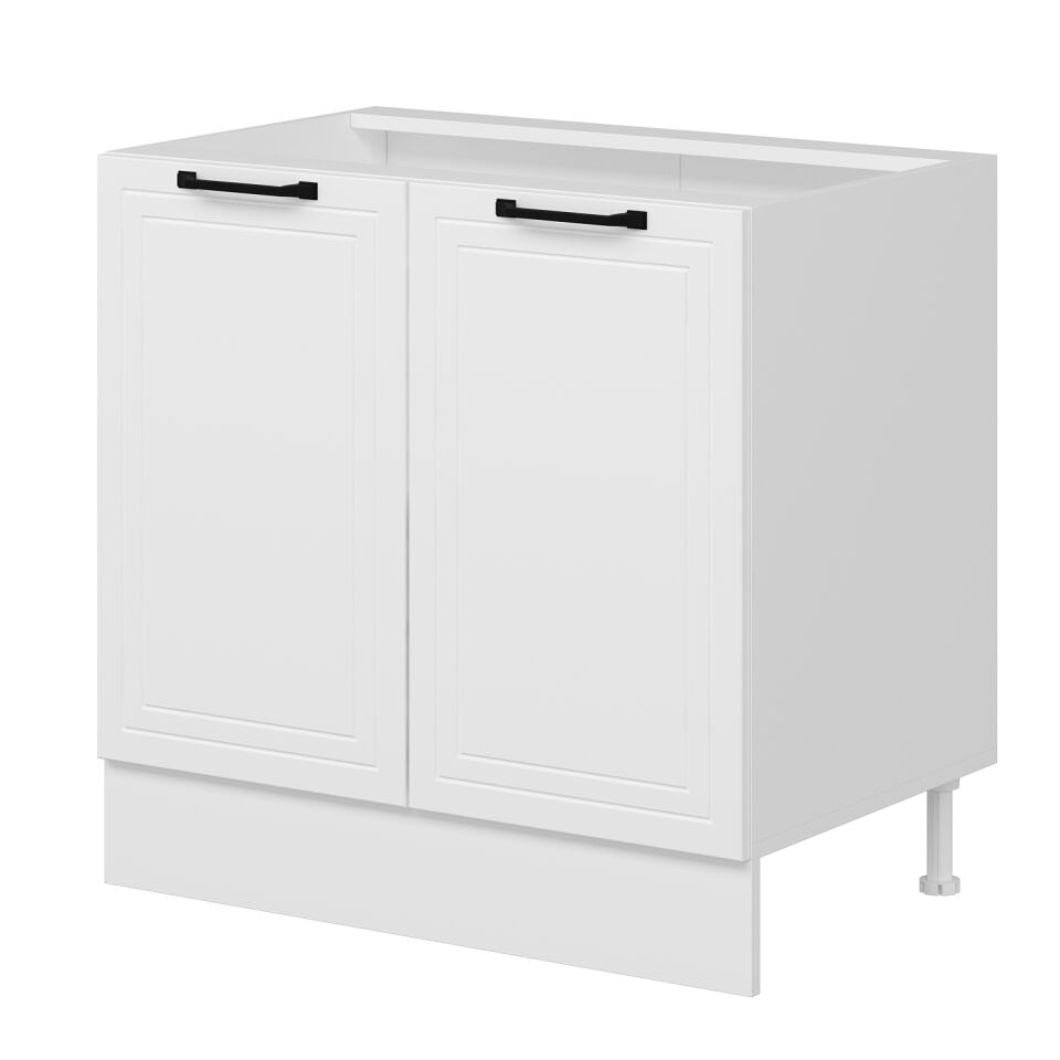 Alvinka Mutfak Modül Mbr_A Alt 2K1R 90Cm Dolap Beyaz Beyaz