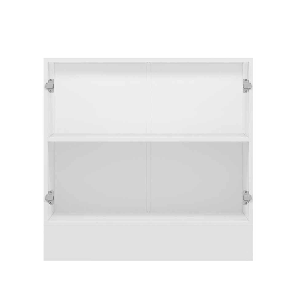 Alvinka Mutfak Modül Mbr_A Alt 2K1R 90Cm Dolap Beyaz Beyaz