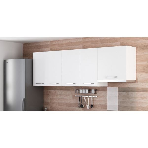 Minar 225 Cm Mutfak Dolabı Beyaz 225-B7-Üst Modül